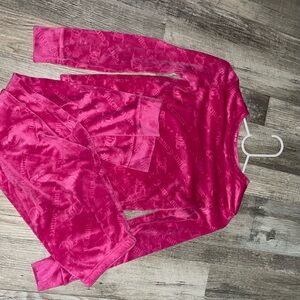 Juicy Couture Fuchsia Velour Top